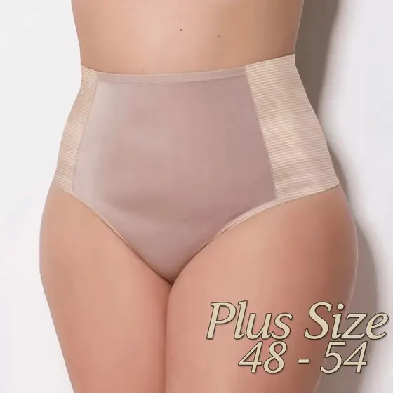 Calcinha Modeladora Plus Size Cós Alto Alta Compressão Seca Barriga (48 ao 54)