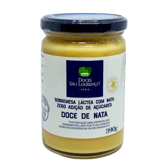 Doce de Nata Zero adição de Açucar SAO LOURENCO 390g