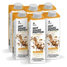 Kit 6 Suplemento NOT SHAKE Protein Café Caramelo 250ml