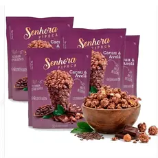 Kit c/ 4und Pipoca Gourmet SENHORA Cacau & Avelã 90g