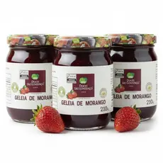 Kit c/ 3und Geleia de Morango Tradicional São Lourenço 210g