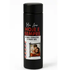 Garrafa Térmica Café Suco Água 500ml Personalizada com Foto e Nome –  Presente dia Dos namorados, Casados, Amigos, mães