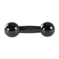 Halter Bola Revestido 1kg Emborrachado para Academia Musculação 01 Unidade