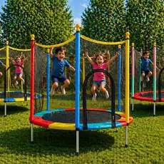 Cama Elástica Pula Pula Infantil Trampolim 1,4 metros Classic Brincar Resistente Diversão Crianças..