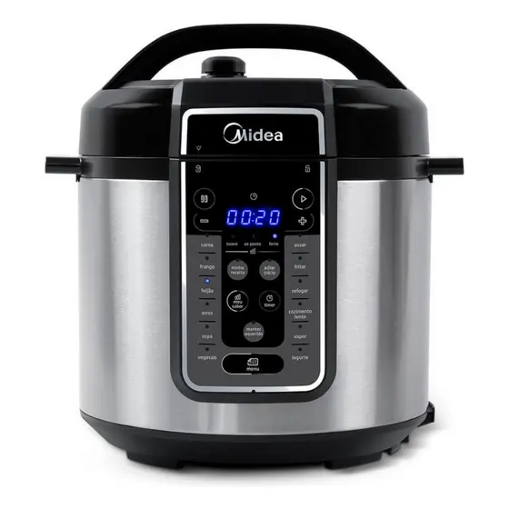 Panela De Pressão Elétrica Midea 6L 1000w Mastersteam Inox
