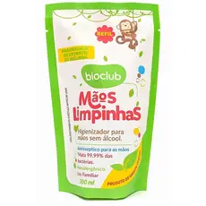 Refil Higienizador Mãos Limpinhas Natural Bioclub 150ml