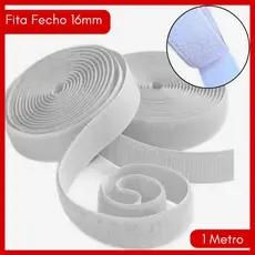 Fita Fecho Adesivo Autocolante Macho e Femêa C/ 1Metro 16mm