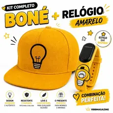 Boné Infantil Os Rosa + Relógio à prova d'água 🔥 Leozinho, Void, Emily Vick, Ketlin