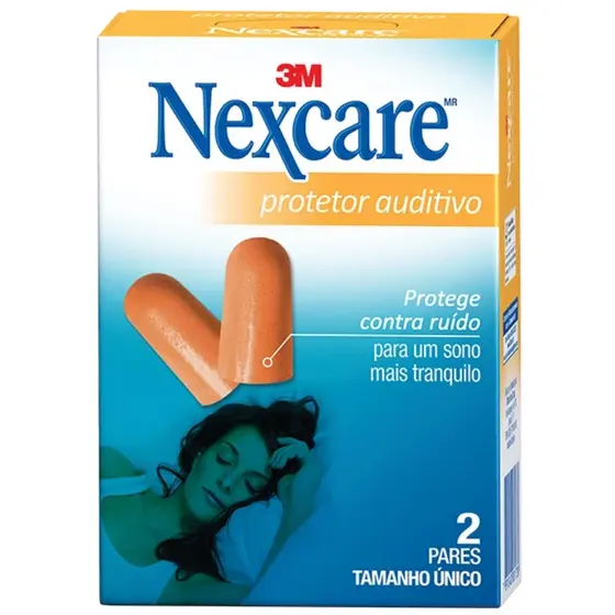 Protetor De Ouvidos Moldável Com 2 pares Nexcare 3 M
