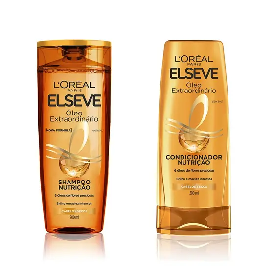 Kit Elseve Óleo Extraordinário Nutrição Shampoo + Cond 200ml