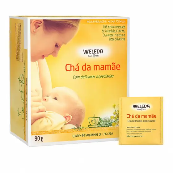 Chá Da Mamãe Weleda Auxilia Na Fase Da Amamentação 60 Sachês