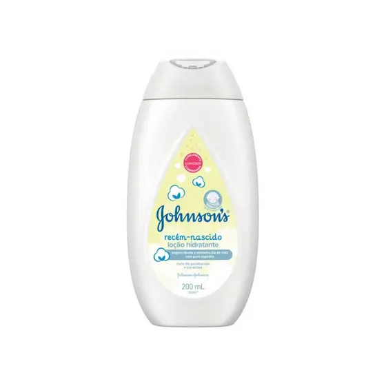 Loção Hidratante Johnson's Baby Recém-nascido 200ml Proteção Segura Suave E Eficaz