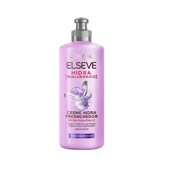 Creme Hidra Preenchedor Elseve Hidra Hialurônico com 250ml Cabelos Desidratados