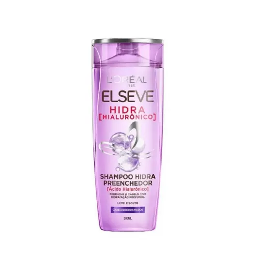 Novo Shampoo Elseve Hidra Hialurônico 200ml Preenche O Cabelo Com Hidratação Profunda