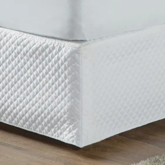 Saia Box Matelada Ultrassonica Solteiro Protetor - Branco