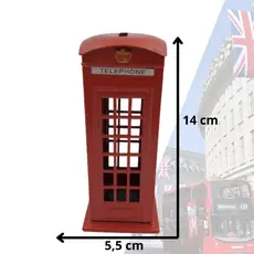 Cofre Decorativo Cabine de Telefone Londres 14cm