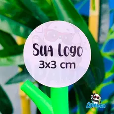 Adesivos Personalizados 3x3 cm - Com Sua Arte ou Logo