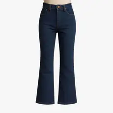 Calça Flare Jeans Feminina Infantil Menina Azul Médio Moda Estilo Criança Juvenil Premium 8 ao 16