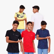 Kit 5 camiseta gola polo masculina infantil Juvenil Menino Adolescente Cores Moda Verão 10 ao 16