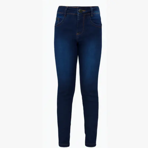 Calça Jeans Feminina Lycra Menina Garota Moderna Ziper Top Kids Cores Premium Moda Infantil 10 ao 16