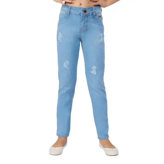 Calça jeans Infantil para menina jeans top calça jeans feminina infantil juvenil