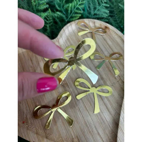 30 Laços dourados Festa laços dourado