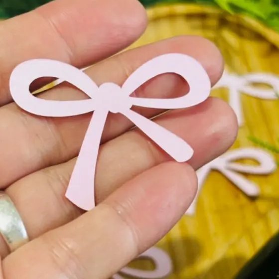 30 Laços de papel para festa l decoração - Festa laços - Rosa - Dourado - Preto
