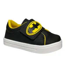 Tenis Infantil Menino Preto Amarelo Confortável 20 Ao 34
