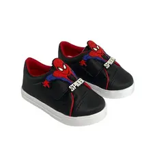 Tenis  Infantil Menino Preto Spider Confortavel 20 Ao 34