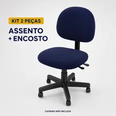 Kit 2 Peças Capa para Cadeira de Escritório Giratória Assento e Encosto Malha Gel Elástica