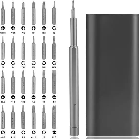 Conjunto De Chaves De Fenda Magnéticas 25 em1 Ferramentas De Eletrônico Para  Iphone Computador