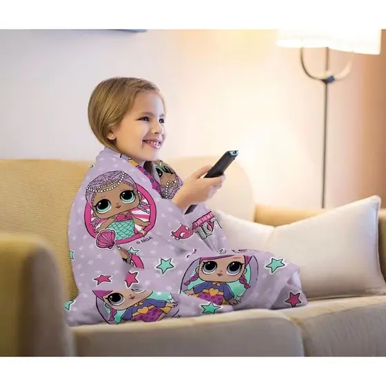 Manta Fleece de Sofá Infantil - LOL Surprise