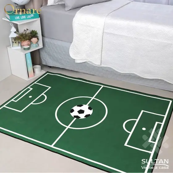 Tapete Infantil Decorativo Interativo Aveludado Antiderrapante - 1,00 x 1,40m - Estampas Variadas