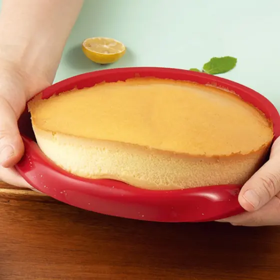 Assadeira Forma de Silicone Redonda para Bolo Torta Empadão Antiaderente