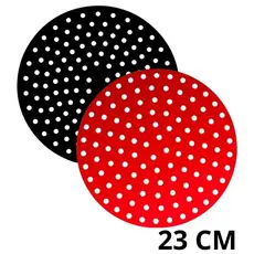 Tapete Protetor Silicone para Airfryer Fritadeira Elétrica 23CM Forro Redondo Cozinha Assar
