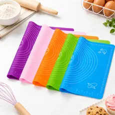 Tapete Tábua Culinária De Silicone Antiaderente Para Abrir Massa 50x40