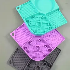 Tapete Lambedor Inibidor de Ansiedade Silicone com Ventosa Comedouro Lento Pet ,Cães E Gatos Grande