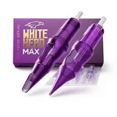 KIT 5 Cartuchos Universais para Tattoo White Head MAX 0.12 | A melhor afiação |