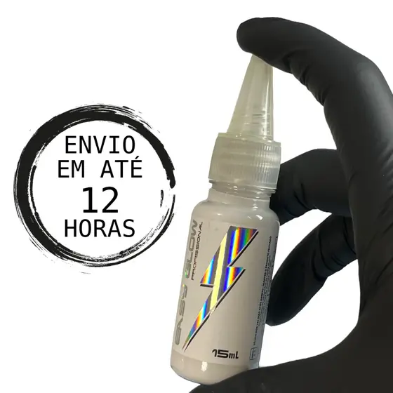 Tinta branca 15ml Electric ink Tatuagem Ghost white