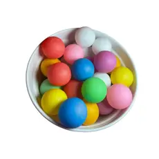 Pacote Com 50 Unidades Bolas / Bolinhas De Ping Pong Coloridas - Tênis de Mesa