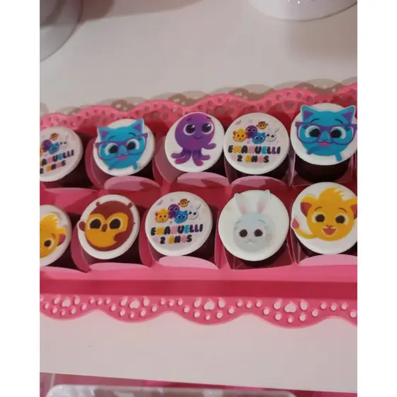 🌟 Kit Apliques de Papel Arroz Personalizados para Doces e Pirulitos - Qualquer Tema 🌟