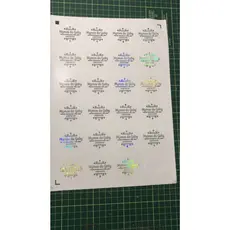 adesivo transparente holográfico