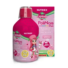 Vitamina Infantil A a Z Polimais Moranguinho Sabor Morango 120ml