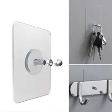 Kit Ate 30 Gancho De Parede Adesivo Multiuso Para Pendurar Quadros Utensílios Parafuso Sem Furo