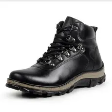 Bota coturno adventure masculina couro macio confortável 718