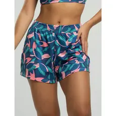 Short Curto Feminino Estampado Tecido Prote莽茫o Uv 50+