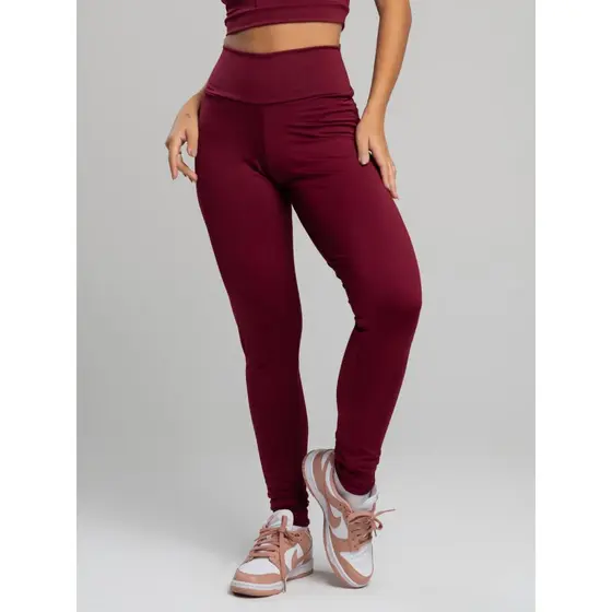 Calça Legging Suplex Cintura Alta Moda Fitness Feminina Treino Academia
