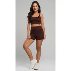 Conjunto Fitness Vicbela Short Curto + Top Suplex Feminino Moda Fitness Academia de Treino