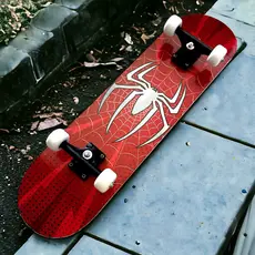 Skate Infantil Completo 79cm Spider Aranha Iniciante Juvenil Menino e Menina até 70kg