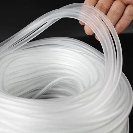 Mangueira Silicone Cristal Reforçada 4x6mm Aquário Diversos Usos